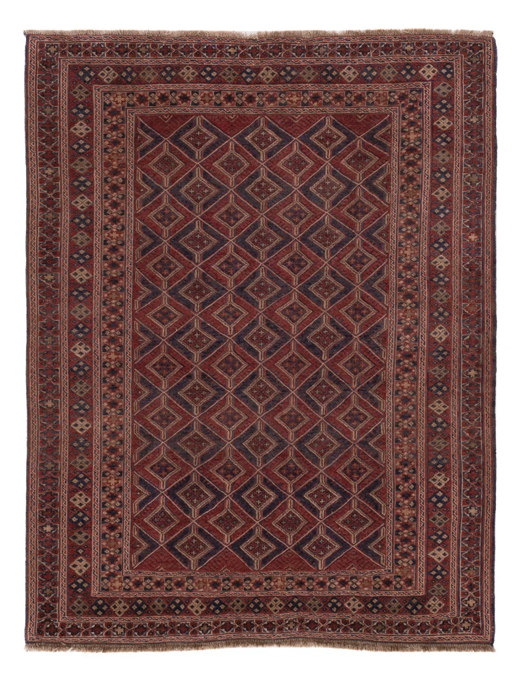 Kelimteppe - Orientalsk - 198 x 150 cm - mørk beige