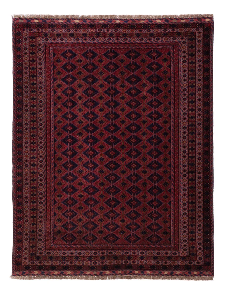 Kelimteppe - Orientalsk - 198 x 153 cm - mørk rød