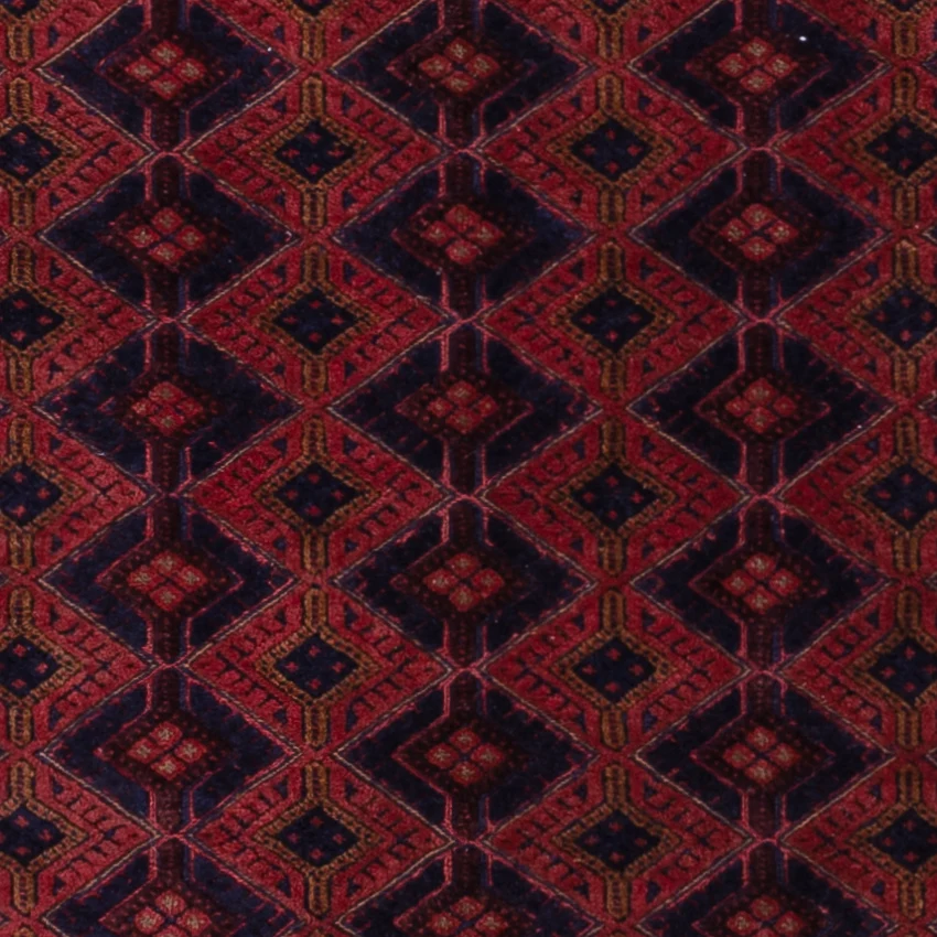 Kelimteppe - Orientalsk - 198 x 153 cm - mørk rød