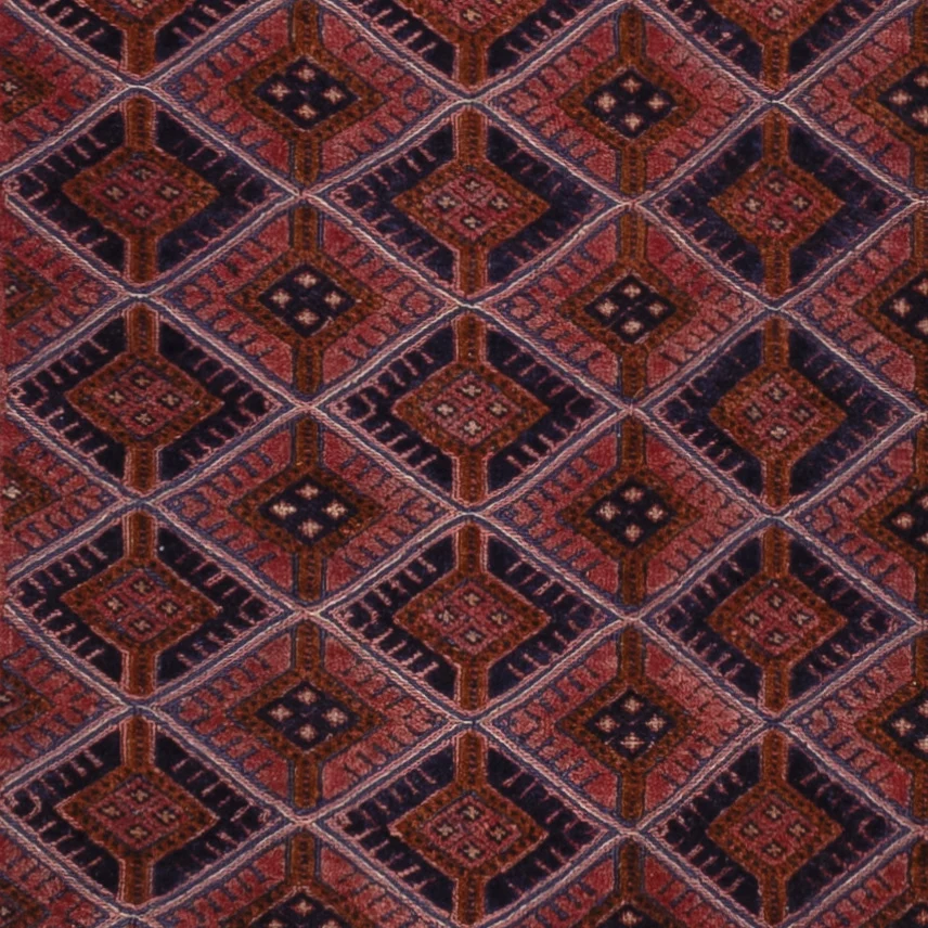 Kelimteppe - Orientalsk - 198 x 155 cm - mørk rød