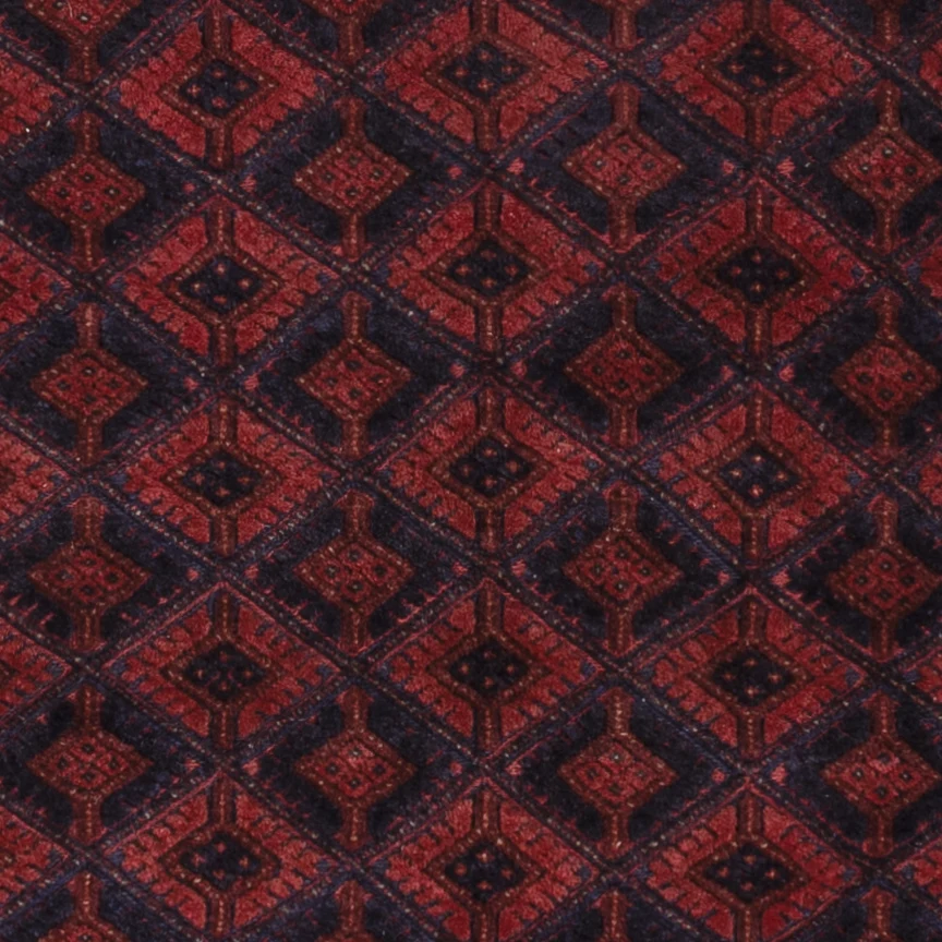 Kelimteppe - Orientalsk - 198 x 155 cm - mørk rød