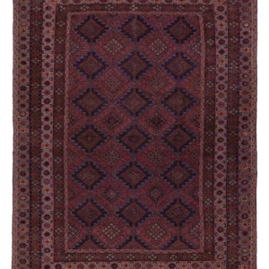 Kelimteppe - Orientalsk - 198 x 156 cm - mørk rød