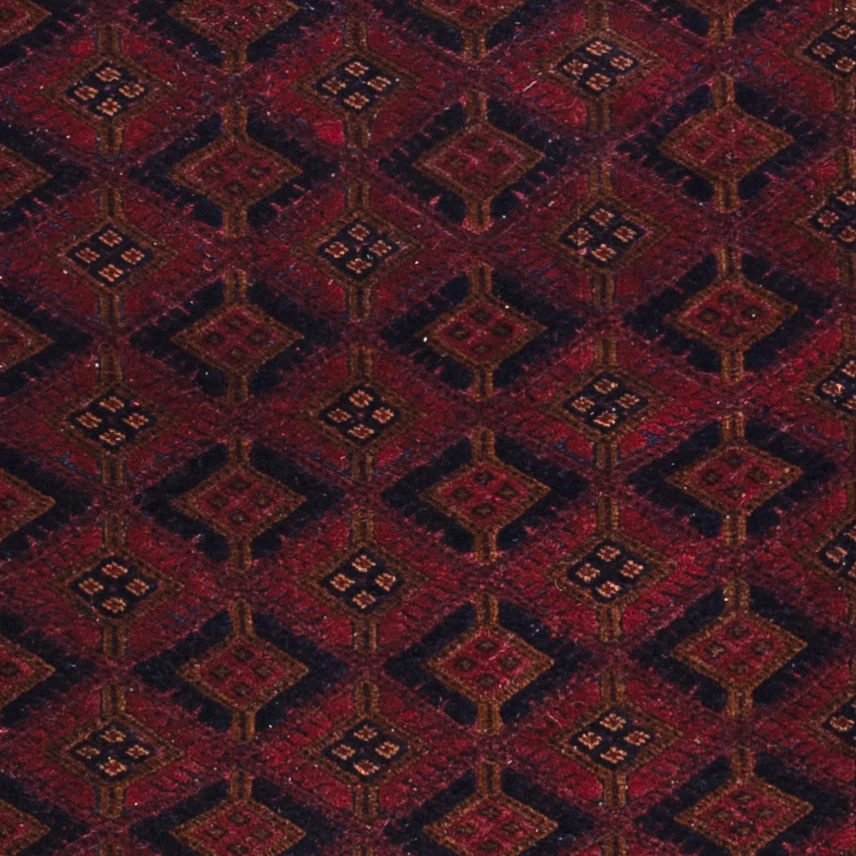 Kelimteppe - Orientalsk - 198 x 160 cm - mørk rød