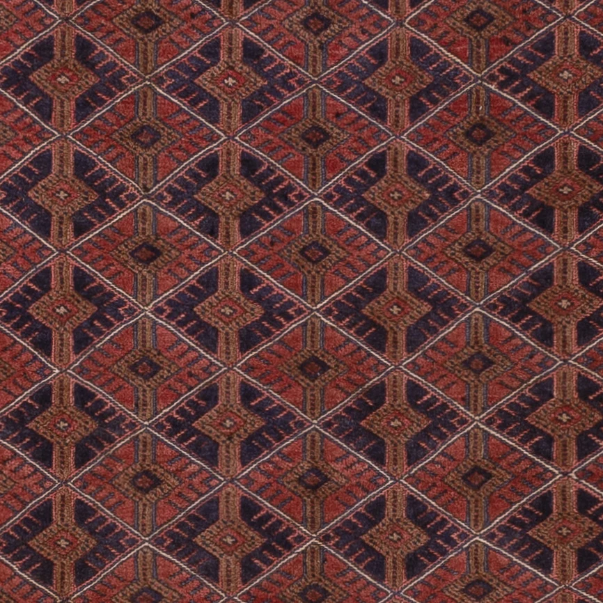 Kelimteppe - Orientalsk - 198 x 162 cm - mørk rød