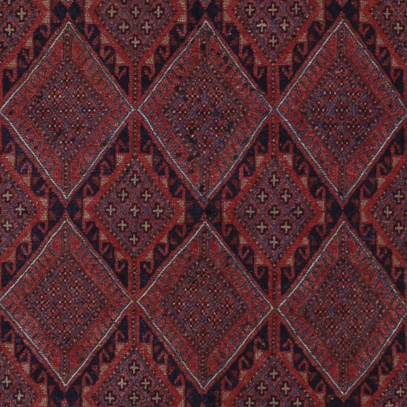 Kelimteppe - Orientalsk - 200 x 139 cm - mørk rød