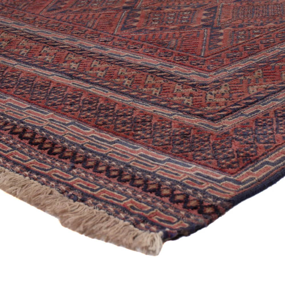 Kelimteppe - Orientalsk - 200 x 139 cm - mørk rød