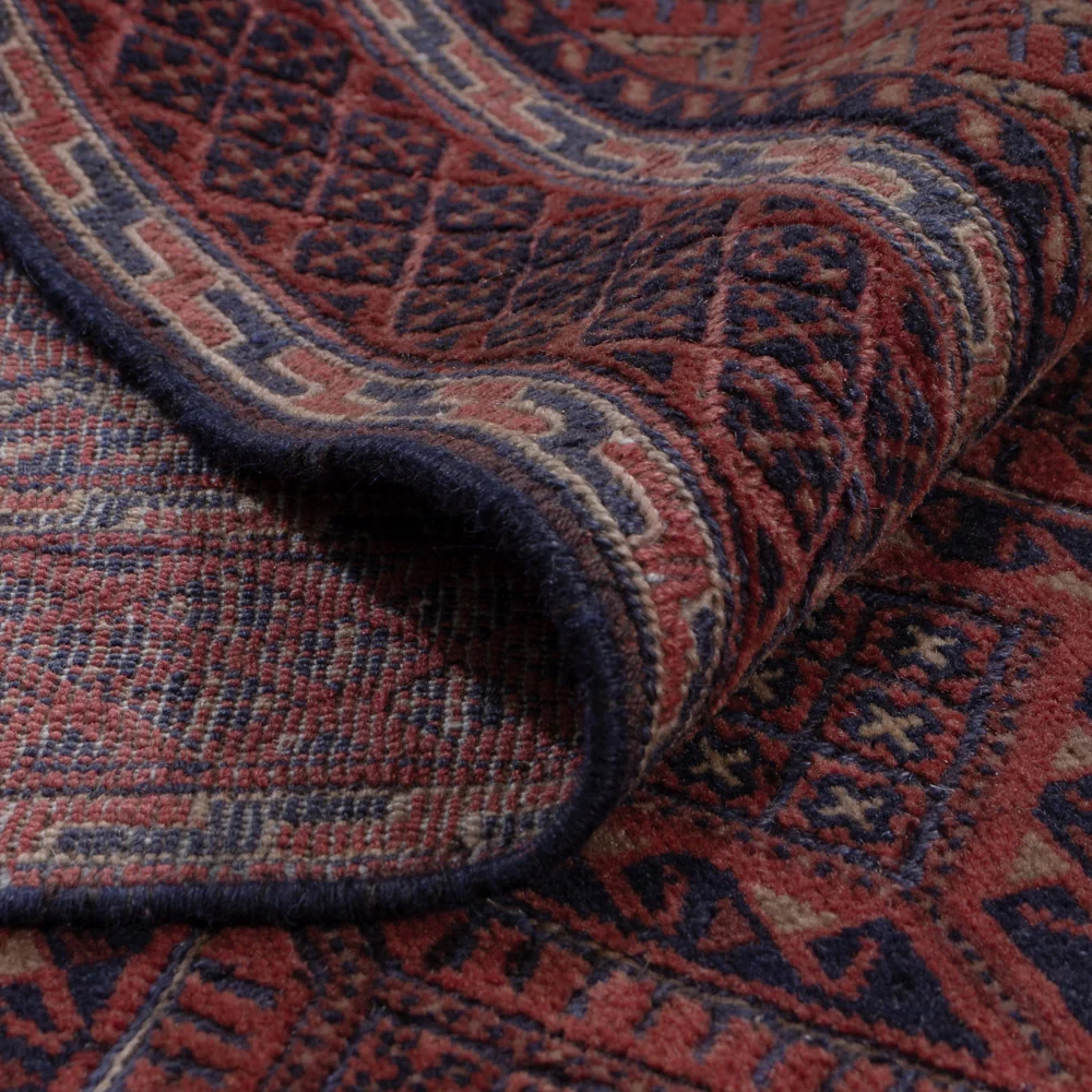 Kelimteppe - Orientalsk - 200 x 139 cm - mørk rød