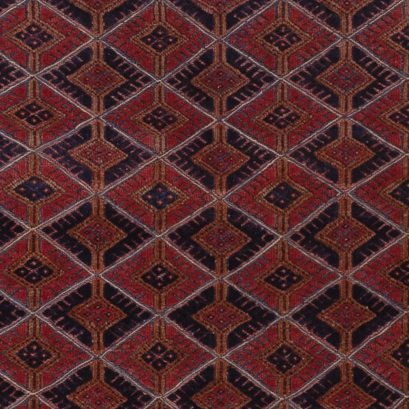 Kelimteppe - Orientalsk - 200 x 144 cm - mørk rød