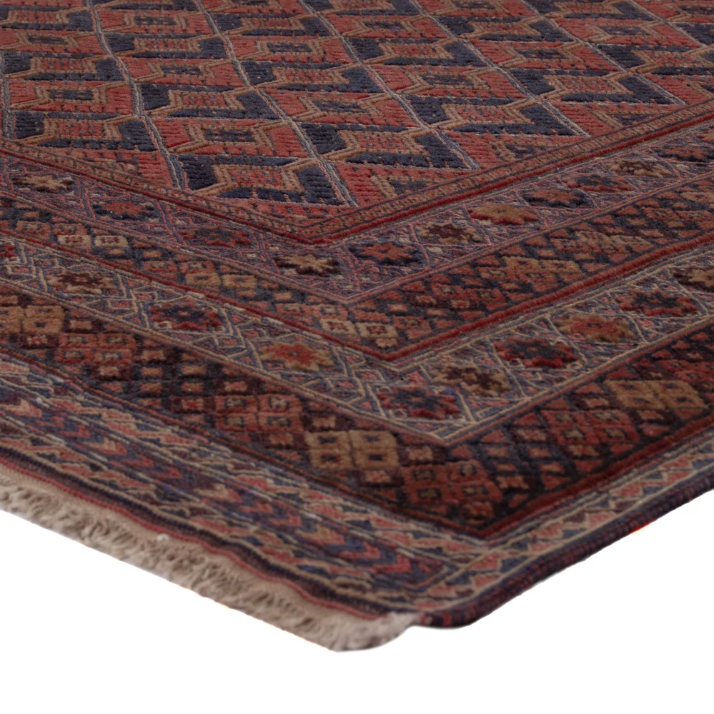 Kelimteppe - Orientalsk - 200 x 144 cm - mørk rød