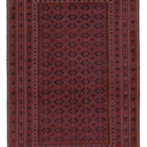 Kelimteppe - Orientalsk - 200 x 146 cm - mørk rød