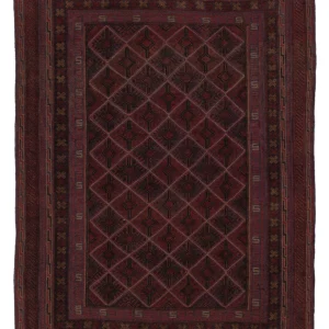 Kelimteppe - Orientalsk - 200 x 148 cm - mørk beige