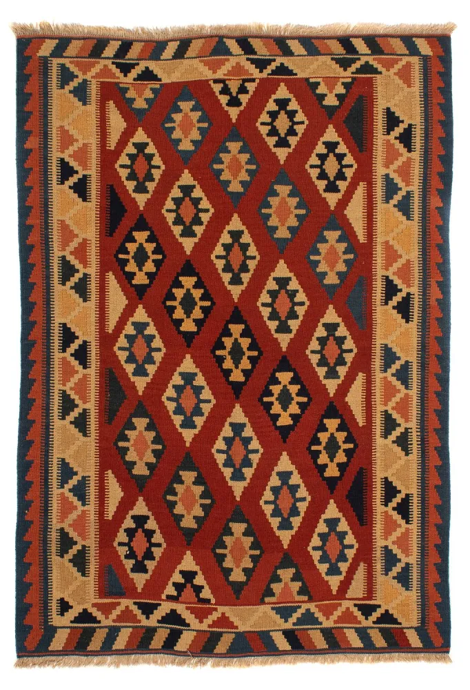 Kelimteppe - Orientalsk - 200 x 153 cm - rust