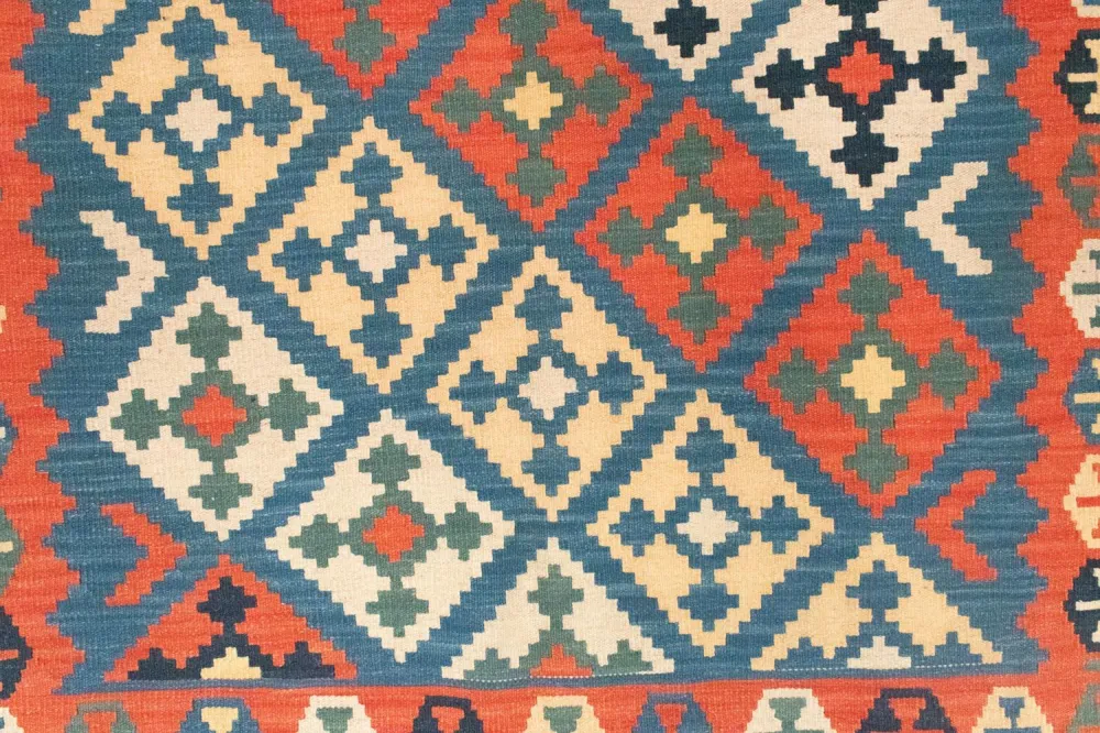 Kelimteppe - Orientalsk - 200 x 155 cm - blå