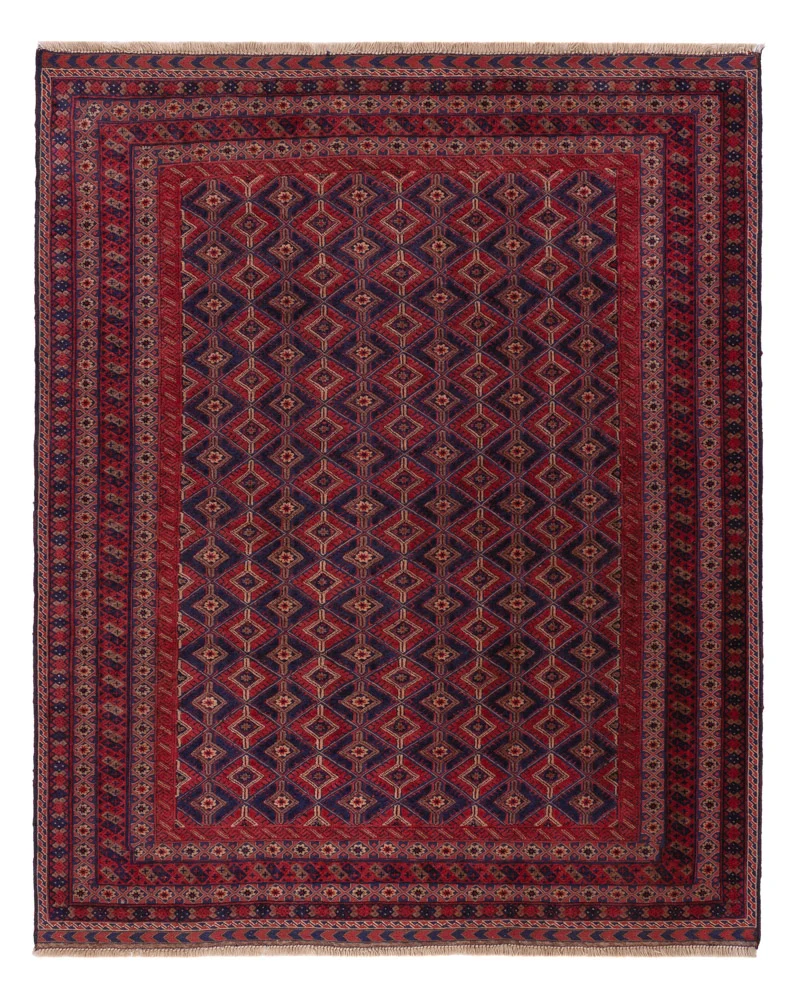 Kelimteppe - Orientalsk - 200 x 160 cm - mørk rød