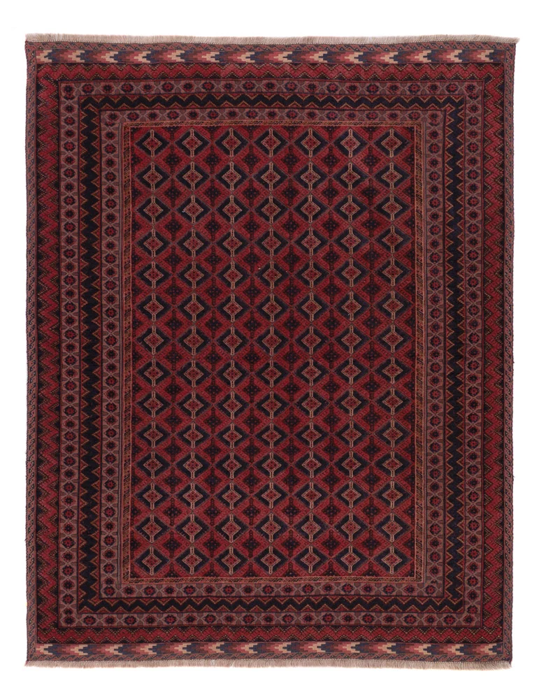 Kelimteppe - Orientalsk - 201 x 161 cm - mørk rød