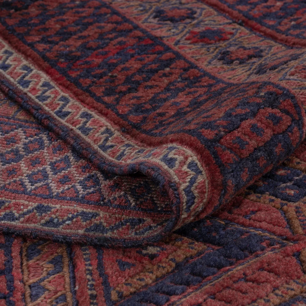 Kelimteppe - Orientalsk - 202 x 152 cm - mørk rød