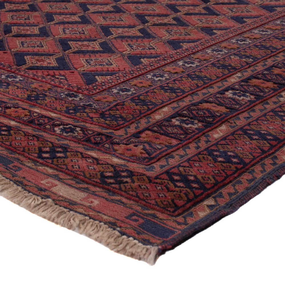 Kelimteppe - Orientalsk - 202 x 155 cm - mørk rød