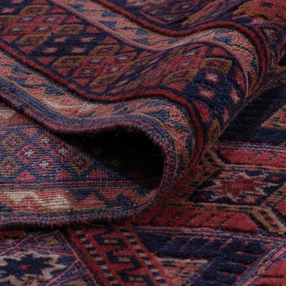 Kelimteppe - Orientalsk - 202 x 155 cm - mørk rød