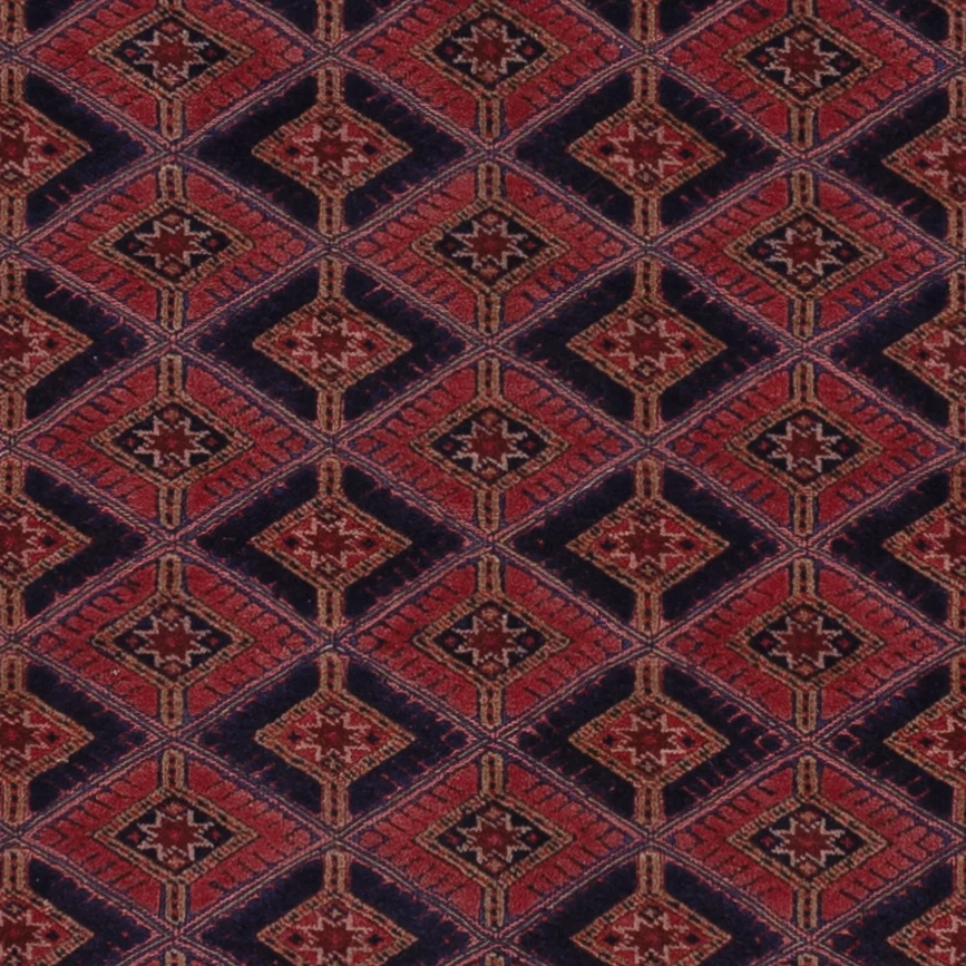 Kelimteppe - Orientalsk - 202 x 155 cm - mørk rød