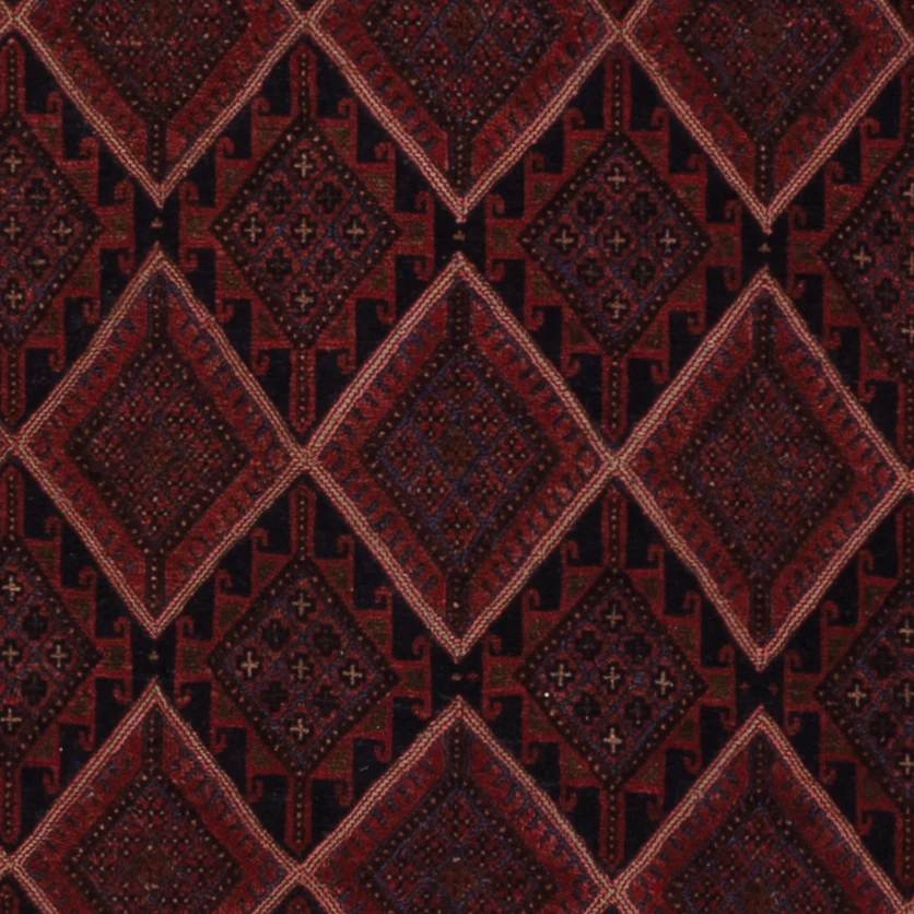 Kelimteppe - Orientalsk - 203 x 140 cm - mørk rød
