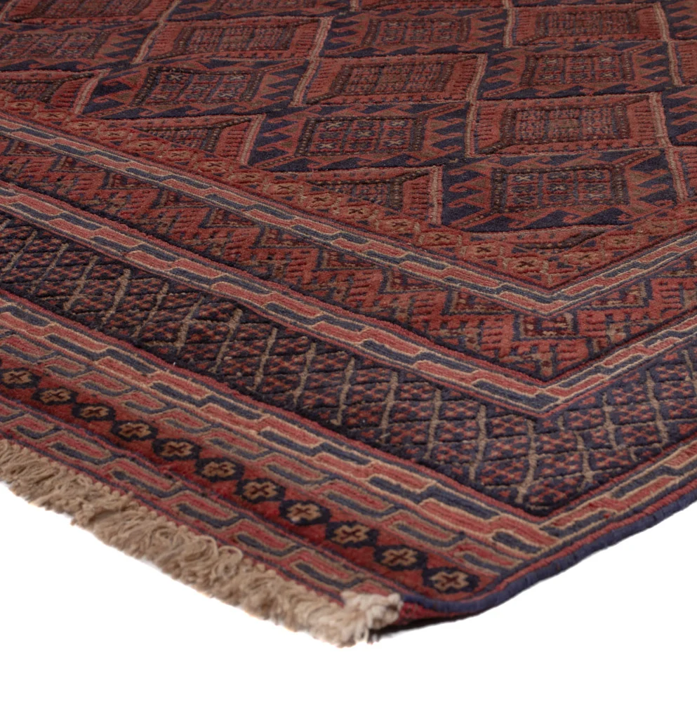 Kelimteppe - Orientalsk - 203 x 140 cm - mørk rød