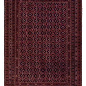 Kelimteppe - Orientalsk - 203 x 149 cm - mørk rød
