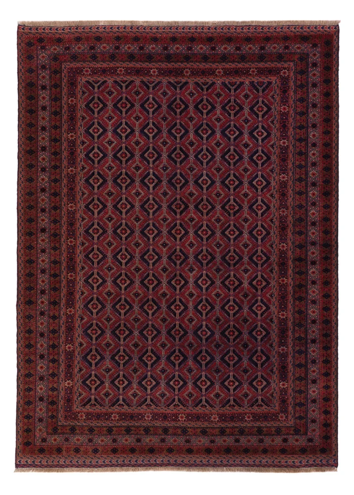 Kelimteppe - Orientalsk - 203 x 149 cm - mørk rød