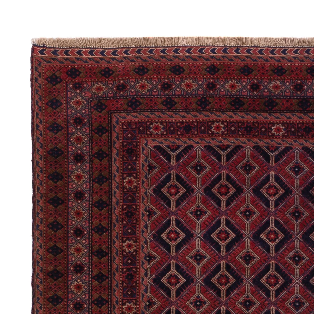Kelimteppe - Orientalsk - 203 x 149 cm - mørk rød