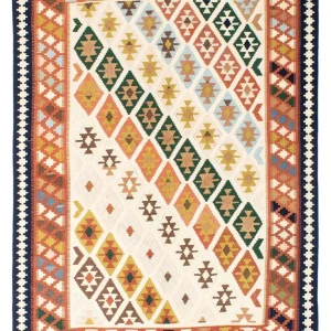 Kelimteppe - Orientalsk - 203 x 155 cm - beige