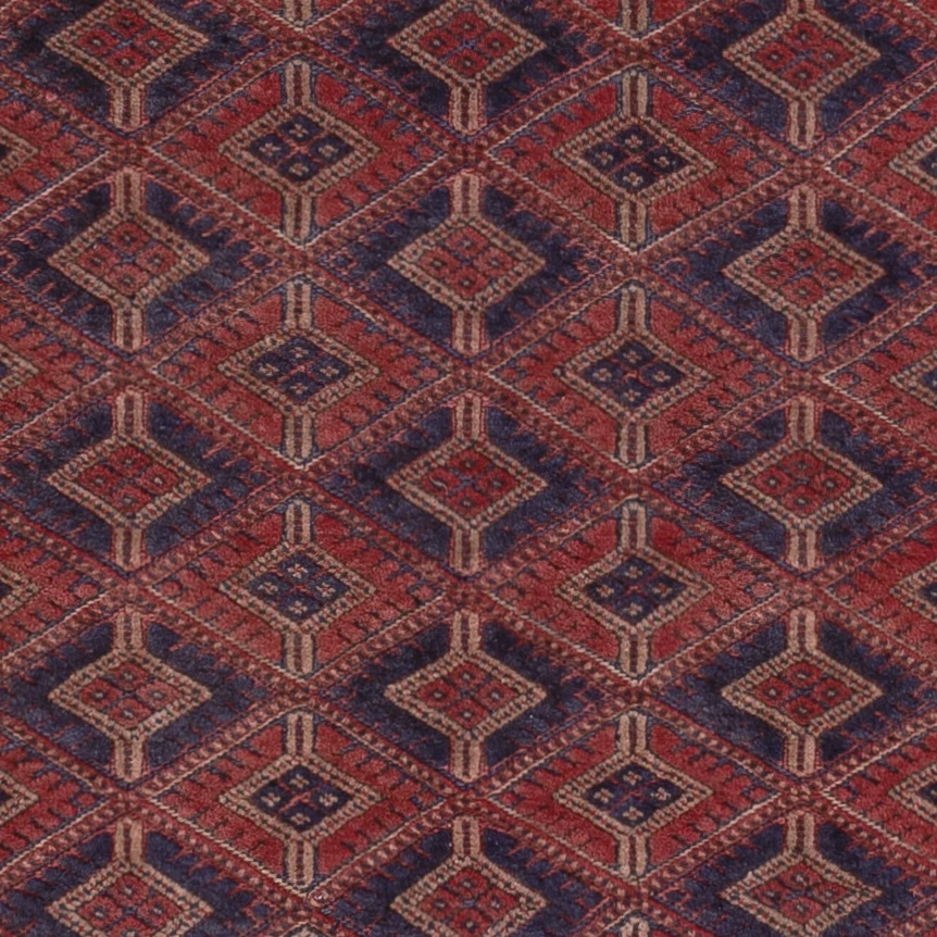 Kelimteppe - Orientalsk - 203 x 157 cm - mørk rød