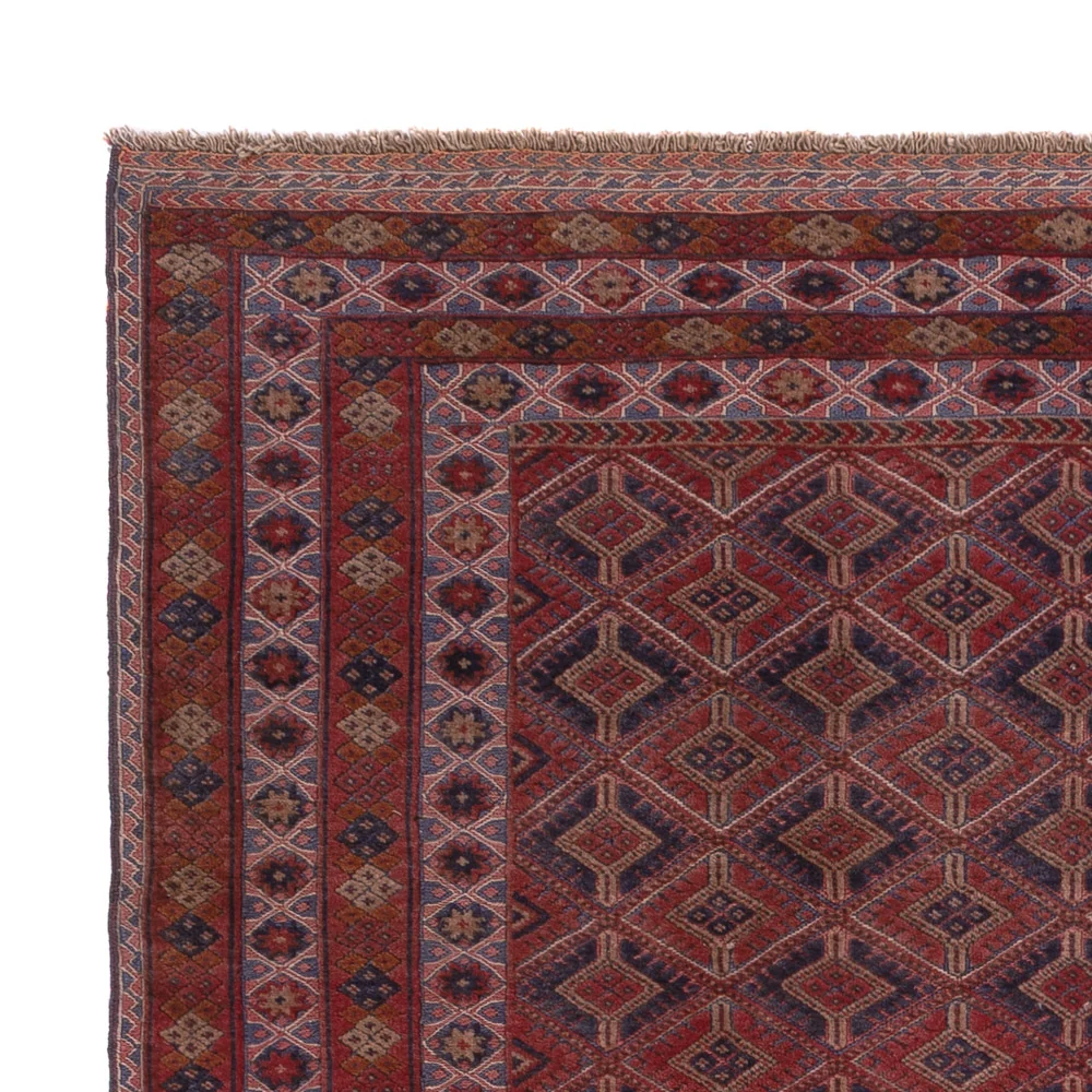 Kelimteppe - Orientalsk - 203 x 157 cm - mørk rød