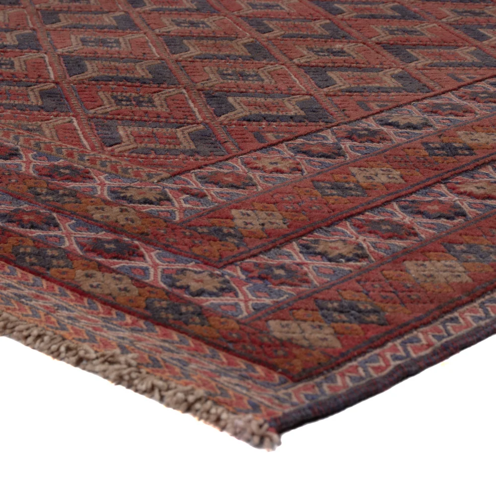 Kelimteppe - Orientalsk - 203 x 157 cm - mørk rød