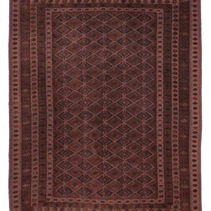 Kelimteppe - Orientalsk - 203 x 163 cm - mørk rød