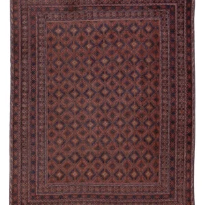 Kelimteppe - Orientalsk - 204 x 152 cm - mørk rød