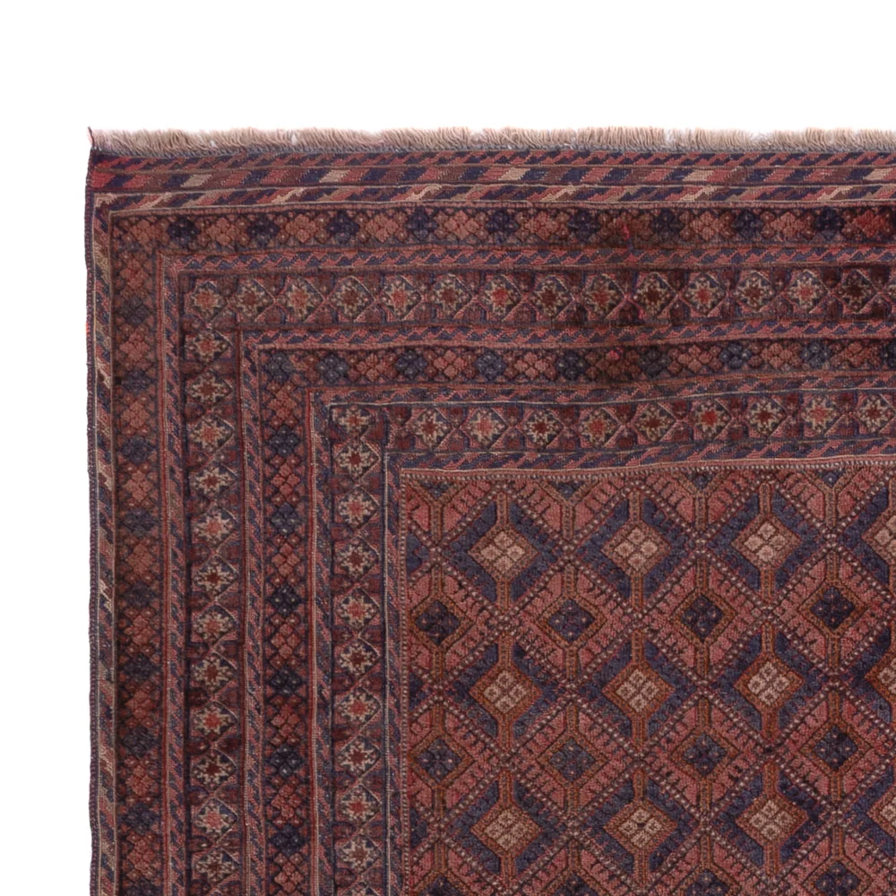 Kelimteppe - Orientalsk - 204 x 152 cm - mørk rød
