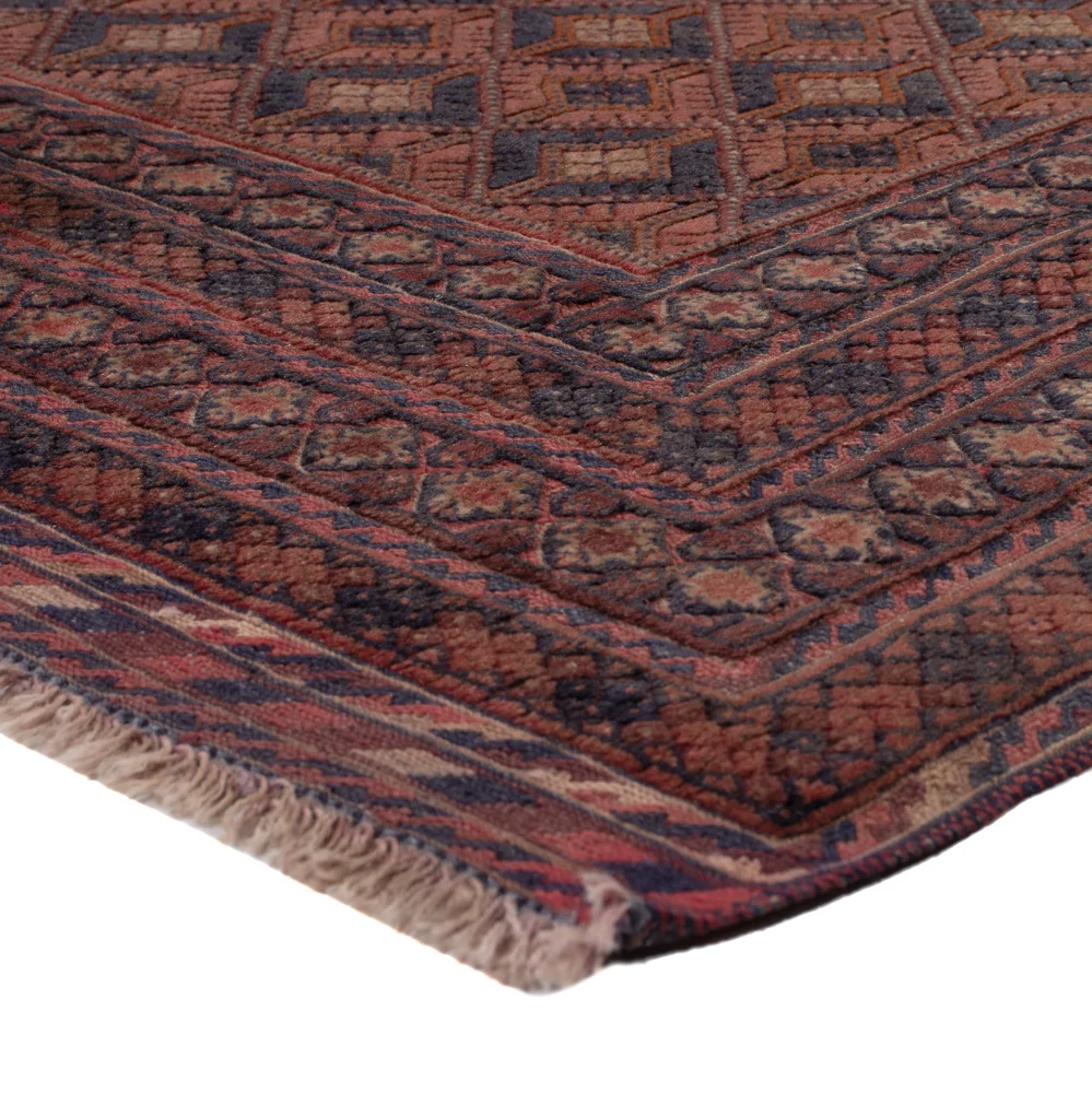 Kelimteppe - Orientalsk - 204 x 152 cm - mørk rød