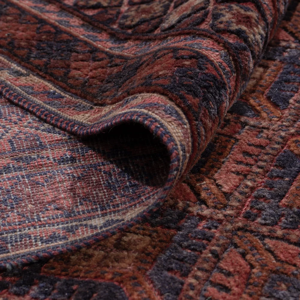 Kelimteppe - Orientalsk - 204 x 152 cm - mørk rød