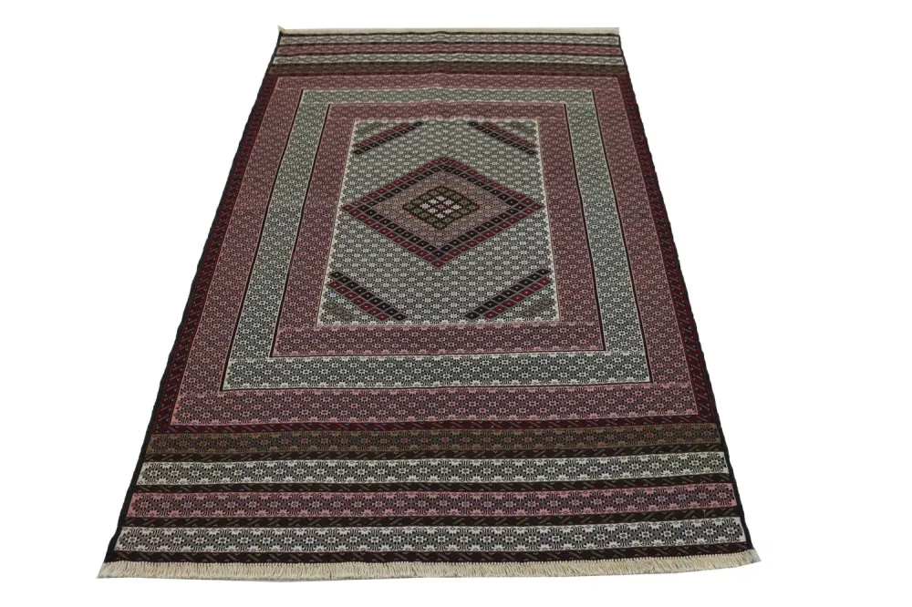 Kelimteppe - Orientalsk - 205 x 129 cm - blå