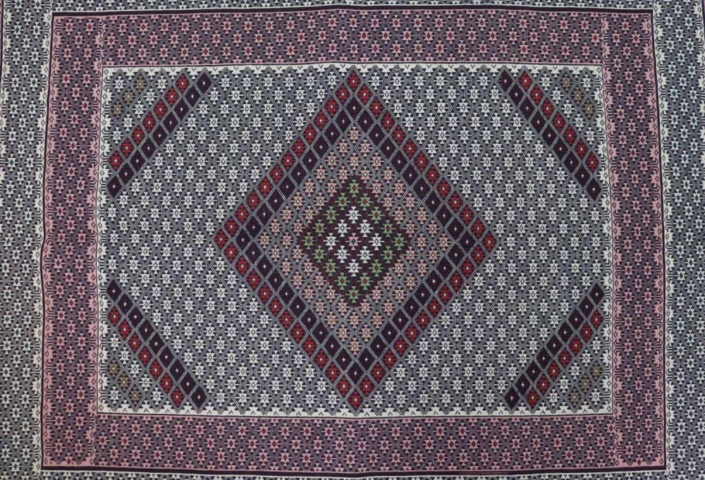 Kelimteppe - Orientalsk - 205 x 129 cm - blå