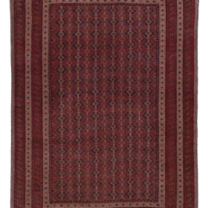 Kelimteppe - Orientalsk - 205 x 145 cm - mørk rød
