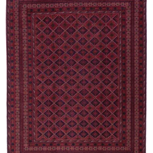 Kelimteppe - Orientalsk - 205 x 152 cm - mørk rød