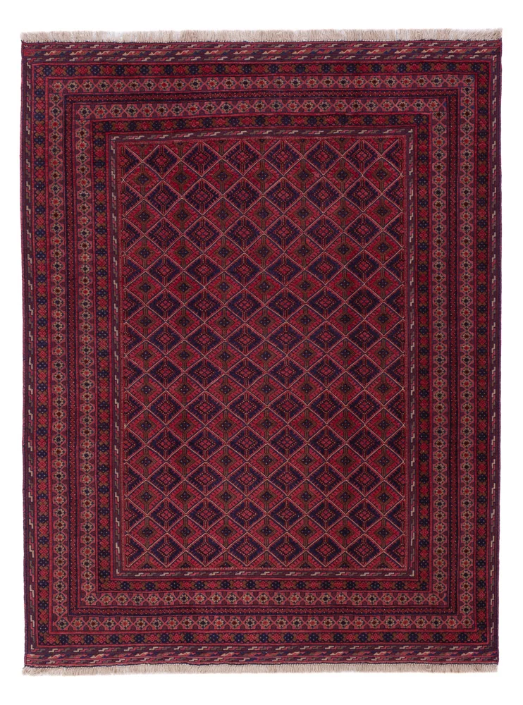 Kelimteppe - Orientalsk - 205 x 152 cm - mørk rød