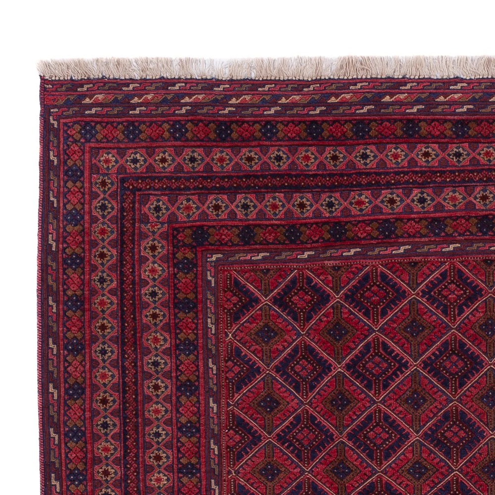 Kelimteppe - Orientalsk - 205 x 152 cm - mørk rød