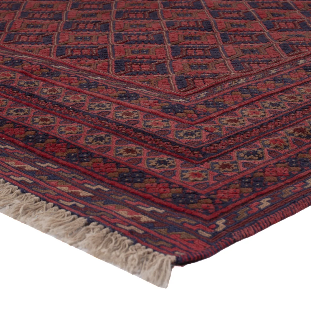 Kelimteppe - Orientalsk - 205 x 152 cm - mørk rød