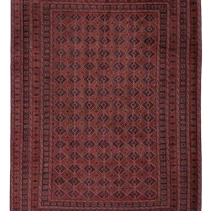 Kelimteppe - Orientalsk - 205 x 155 cm - mørk rød