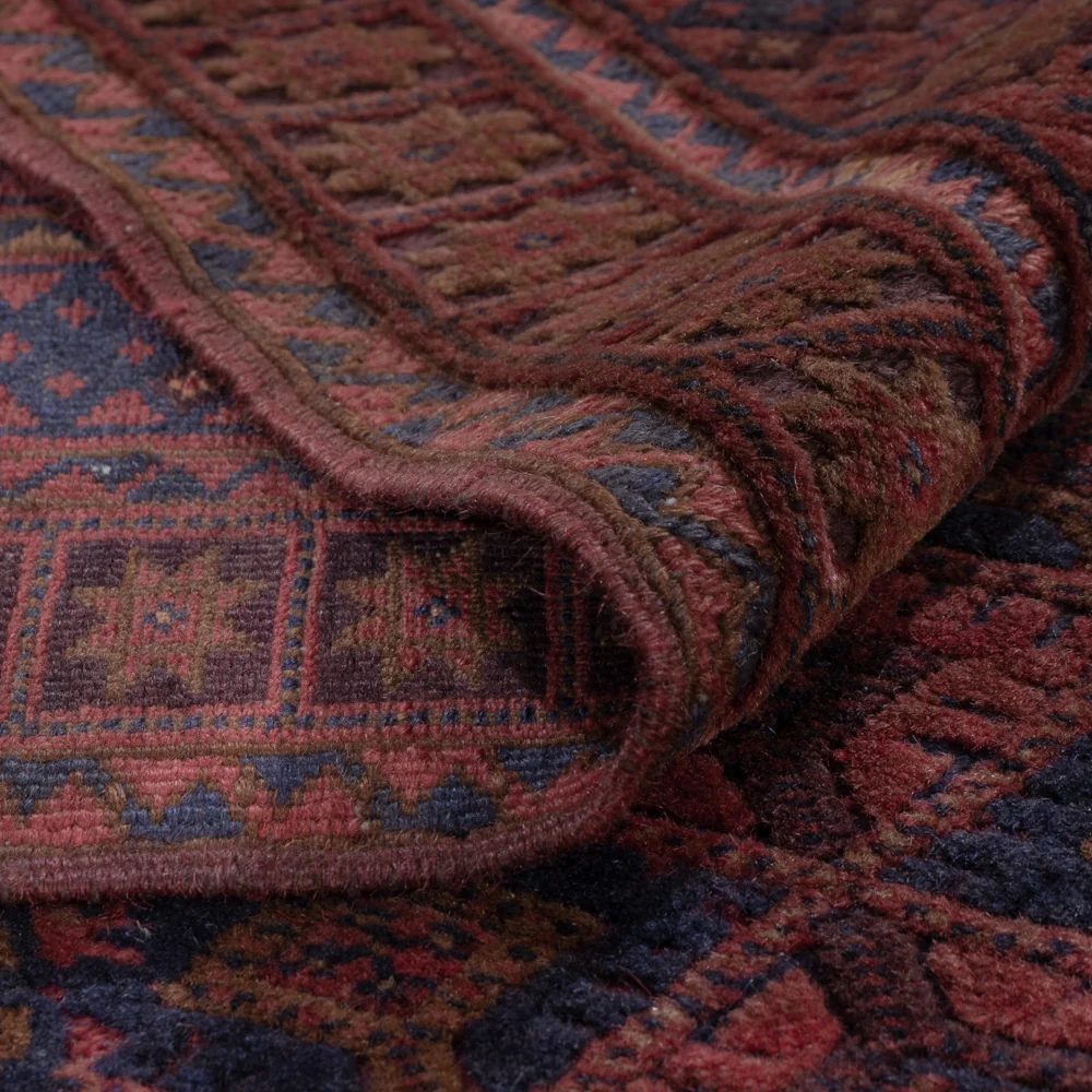 Kelimteppe - Orientalsk - 205 x 155 cm - mørk rød