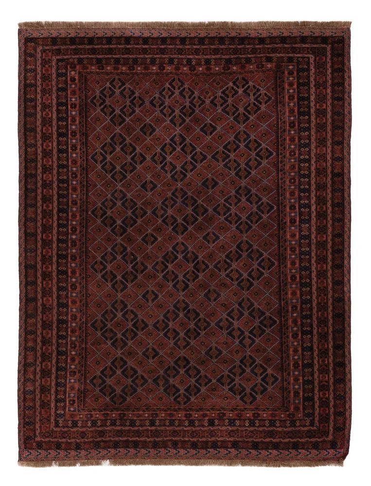 Kelimteppe - Orientalsk - 205 x 159 cm - mørk rød