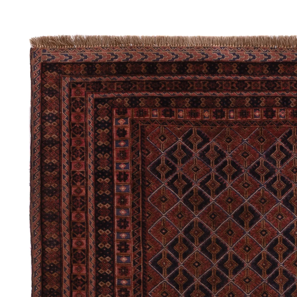 Kelimteppe - Orientalsk - 205 x 159 cm - mørk rød