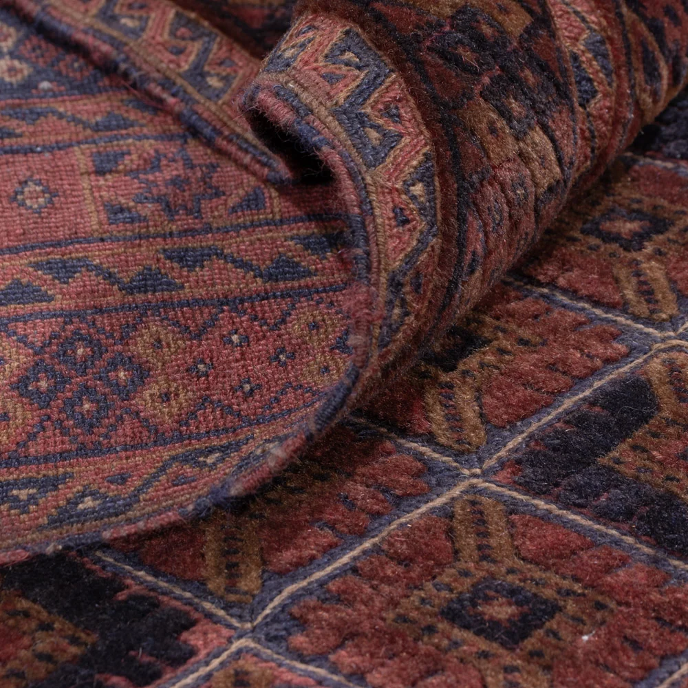 Kelimteppe - Orientalsk - 205 x 159 cm - mørk rød