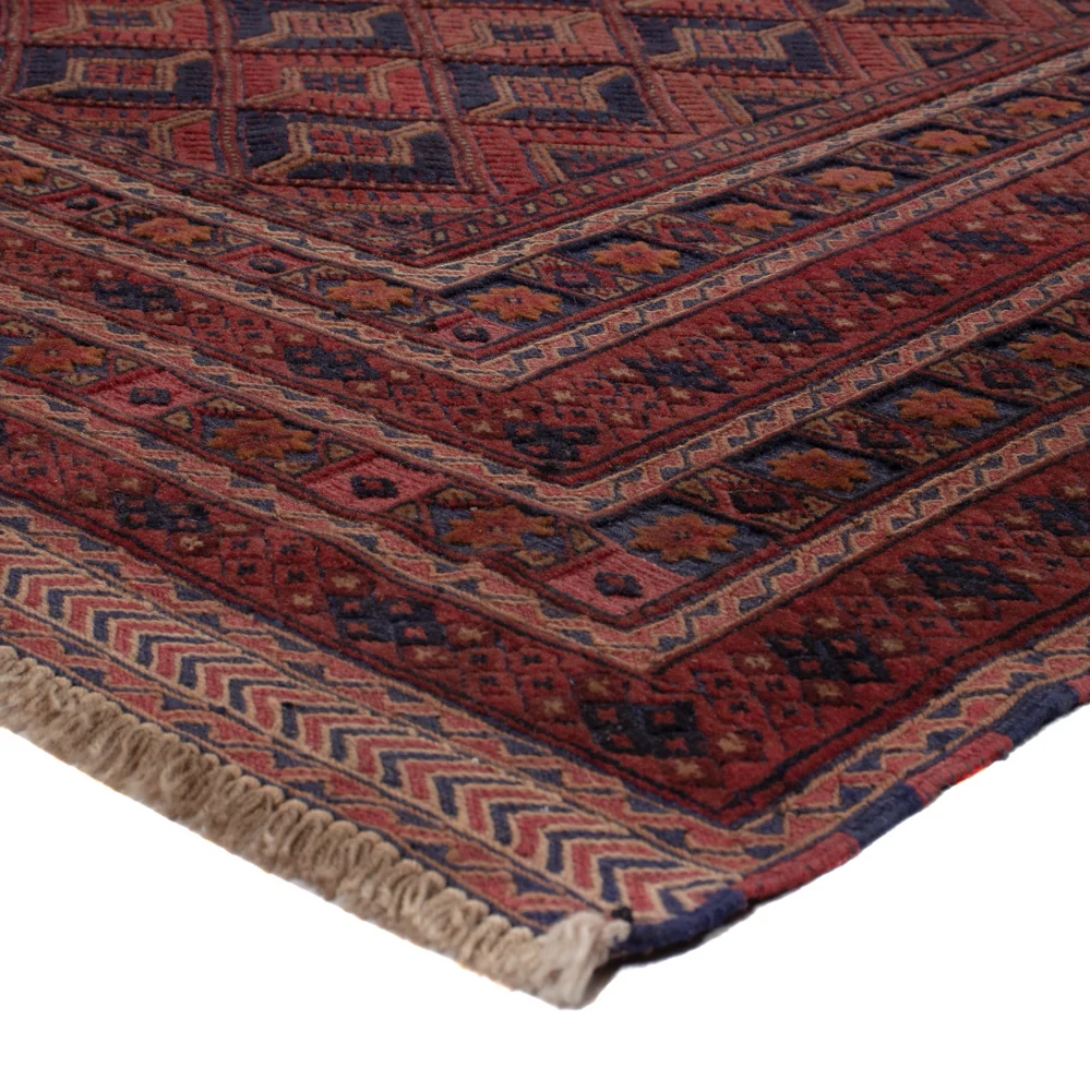 Kelimteppe - Orientalsk - 205 x 163 cm - mørk rød